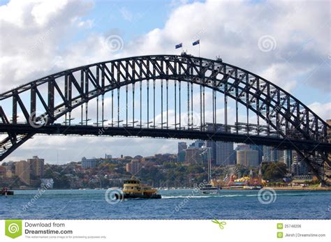 Famous Sydney Harbour Bridge In Australia Editorial Photo