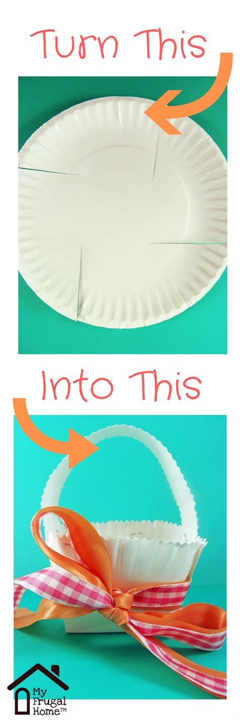 Add a few spoonfuls of various colors of paint (child's rabbit mask materials: How to Make a Paper Plate Easter Basket | Easter basket crafts, Easter crafts kids basket, Paper ...