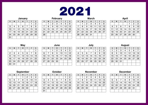 Download free calendar 2021 in google doc or word file format. Free Printable Calendar 2021 in PDF Word Excel Template