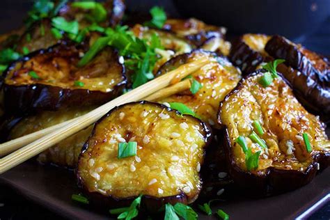 chinese eggplant with garlic sauce gourmandelle
