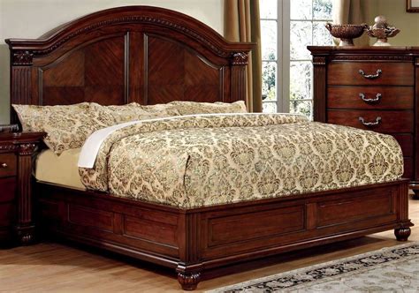 Grandom Cherry King Bed From Furniture Of America Cm7736ek Bed