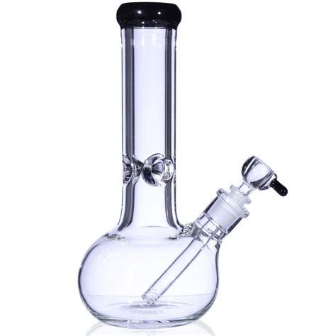 12 Simple Round Bottom Super Thick 9mm Extra Thick Glass Bongs And Water Pipes The