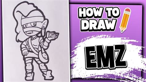 We get a small share of anything you buy with gems while you're supporting us. How To Draw EMZ - Brawl Stars // LextonArt - YouTube