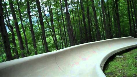 Alpine Slide At Bromley Mountain In Vt Youtube