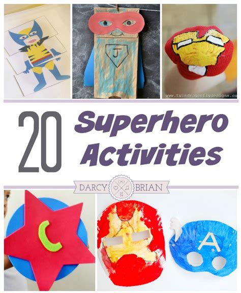 20 Superhero Activities For Kids To Make And Do