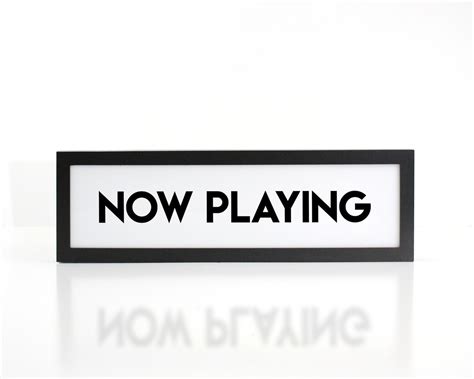 Now Playing Sign Now Playing Movie Sign Movie Room Decor Etsy