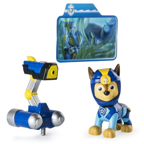 Paw Patrol Sea Patrol Light Up Chase Action Figure Pup Pack And Mission