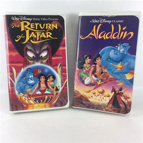 Aladdin The Return Of Jafar VHS Lot Walt Disney Classic Movies