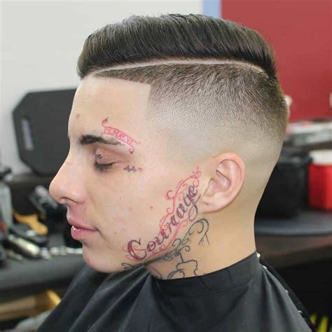 Faux hawk with bald fade. Top 50 Comb Over Fade Haircuts for Guys (2020 Hot Picks}