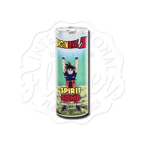 The sweet and highly acidic energy drink includes caffeine and ginseng root extract to reinvigorate your senses. Dragon Ball Z Spirit Bomb Energy Drink 355ml - Flavers ...