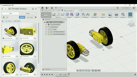 3d Printed Robot With Fusion 360 Importing And Measuring Premade Parts