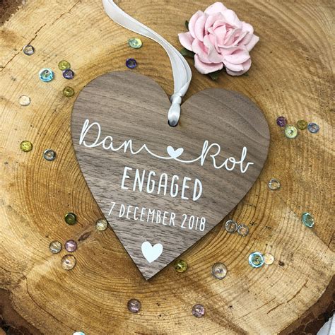 Personalised Engagement T Engagement Ornament T For Etsy