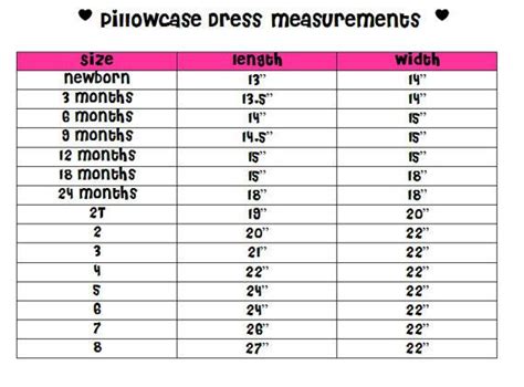 Selected woolroom products are available in eu, us. Pillowcase Dress Size Chart - Bing Images | Pillowcase ...