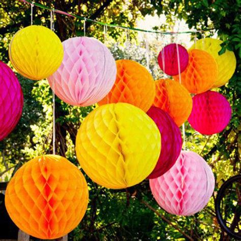 1pc 25cm Tissue Paper Honeycomb Balls Decorations For Wedding Birthday