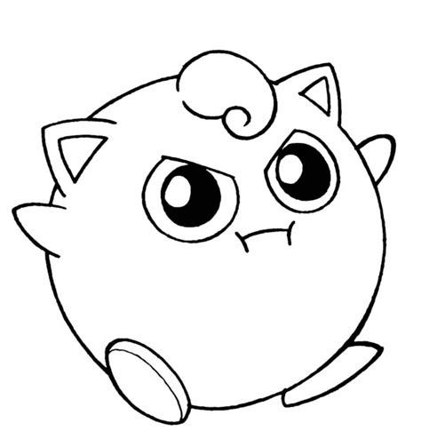 Amazing Pokemon Jigglypuff Coloring Page Download And Print Online