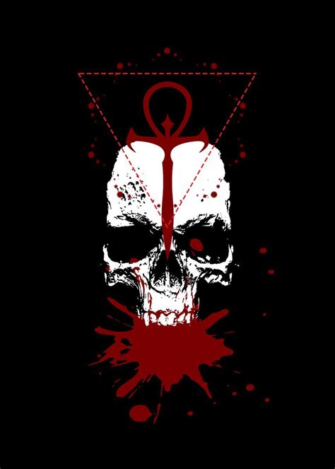 Vampire Skull Black Metal Metal Posters Poster Prints Capture