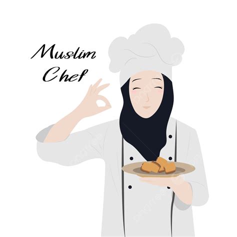 Muslim Chef Vector Art Png Muslim Chef Illustration Vector Muslim