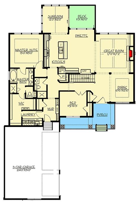 Plan 73421hs Exclusive New American House Plan With Sunroom And