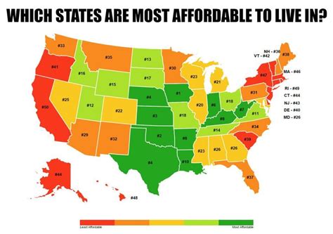 Image Result For Us National Map Of Cost Of Living States In