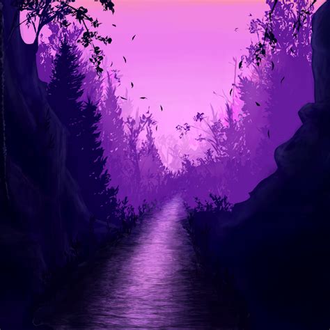 Purple Forest Drawings Sketchport