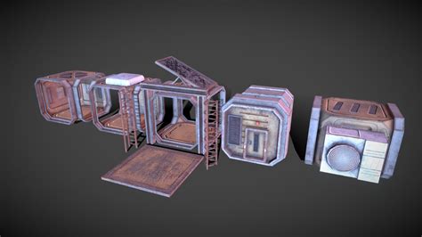 Sci Fi Modular Stack Asset Pack Download Free 3d Model By Owenedwards Noonesaidwords