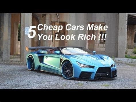 TOP 5 Cheap Cars That Will Make You Look Rich - YouTube