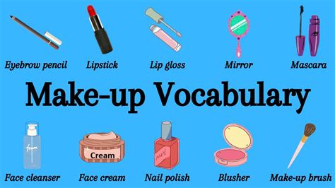 A List Of Essential Cosmetic Products Make Up Vocabulary Youtube