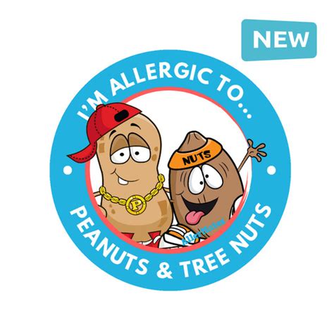Peanut And Tree Nut Allergy Warning Labels Peanut And Tree Nut Stickers