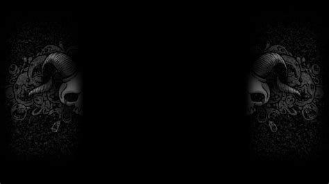 Wallpaper Black Background Simple Minimalism Digital Art Skull