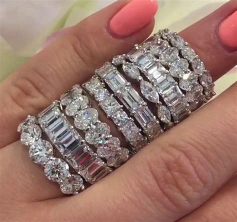 Kylie Jenner Signature Princess Cut Diamond Diamond Eternity Band Ring