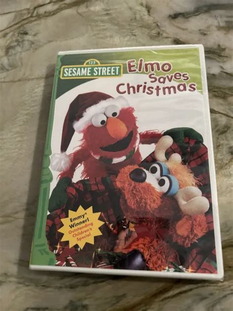 Sesame Street Elmo Saves Christmas Dvd New Sealed Big Bird Santa 650