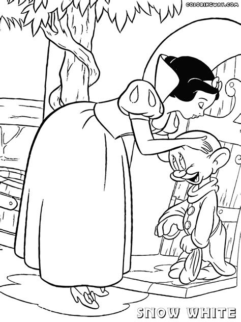 Snow white and the seven dwarfs. Snow White coloring pages | Coloring pages to download and ...