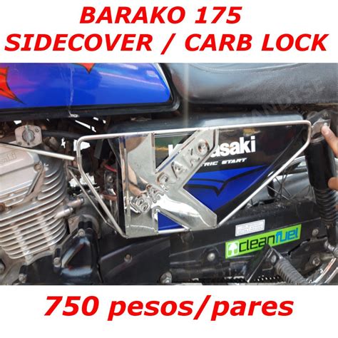Barako 175 Stainless Sidecover Lock Sidecover Support Side Cover K