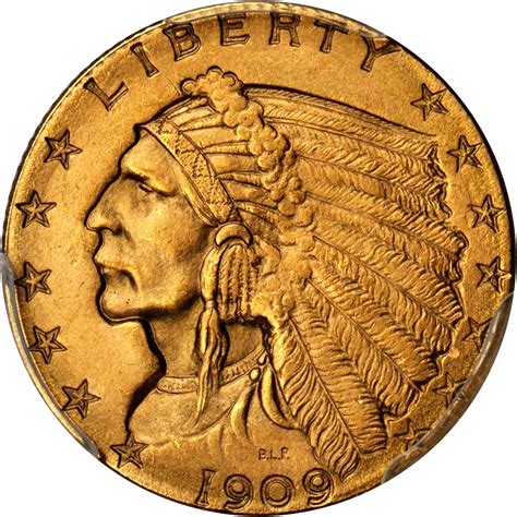Value of 1909 Indian Head $2.50 Gold | Rare Coin Buyers
