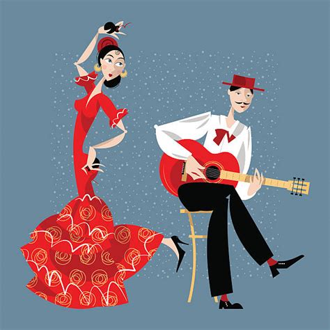 Flamenco Clip Art Vector Images And Illustrations Istock