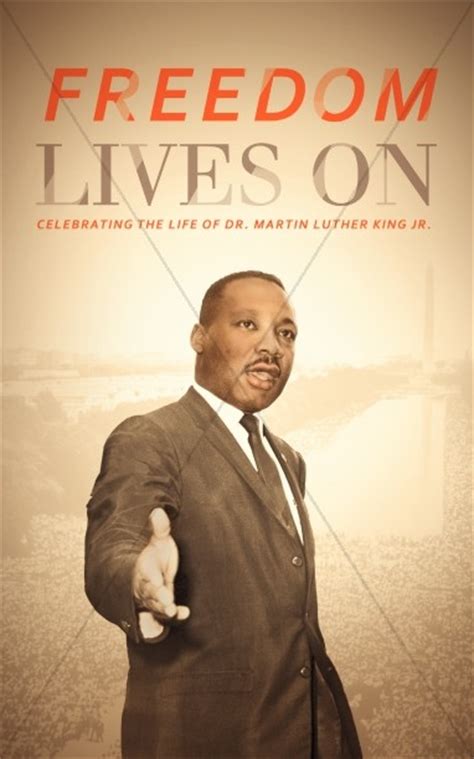 Martin Luther King Jr Freedom Bulletin Cover Clover Media