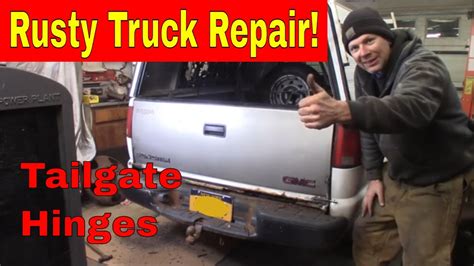 Rusty Chevy S10 Tailgate Hinges Youtube