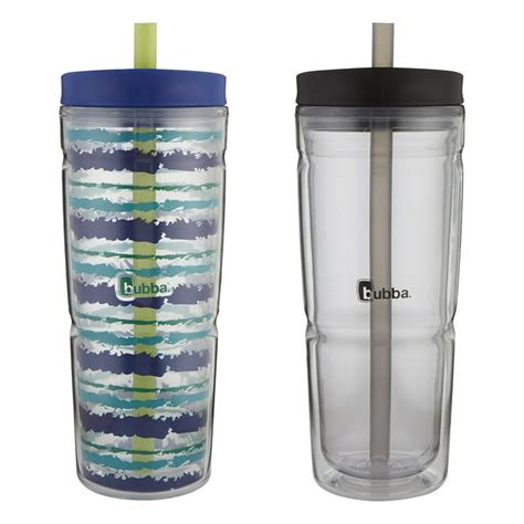 bubba 24 oz envy tumbler double wall insulated with straw 2 pack