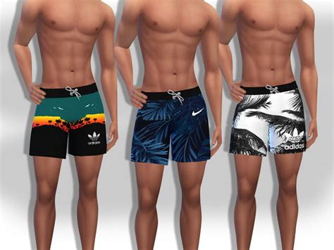 Saliwas Swimming Shorts For Men Sims 4 Male Clothes Sims 4 Men