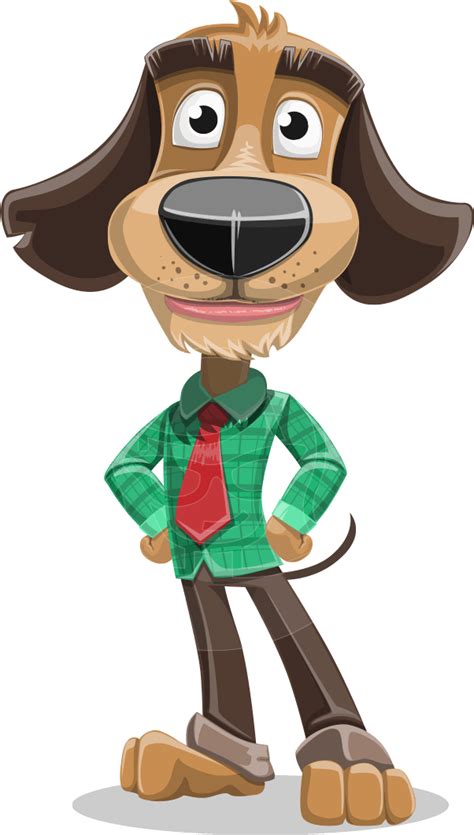 Download Business Character Vector Animal Cartoon Illustration Dog