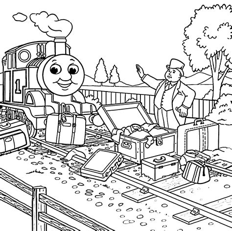 Image Of Thomas And His Friends To Print And Color Thomas And Friends