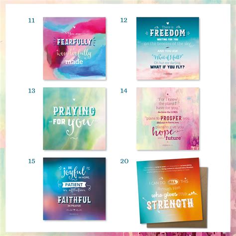 Encouragement Card Pack Your Choice Of 6 Cards Cheerfully Given
