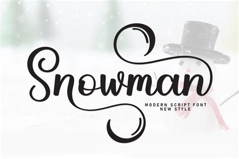 Snowman Font By Strongkeng Old · Creative Fabrica