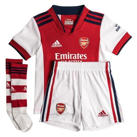 Arsenal Home Shirt 202122 Mini Kit Kids