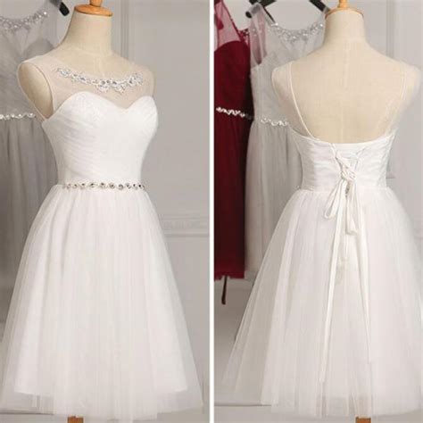 White Simple Graduation Dresses Lovely Party Dresses White Prom