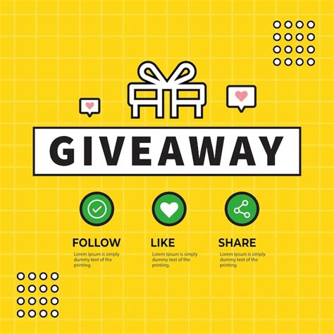 Premium Vector Giveaway Banner Template Enter To Win
