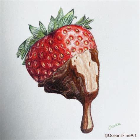 how to draw a chocolate covered strawberry albrecht nouldes1973