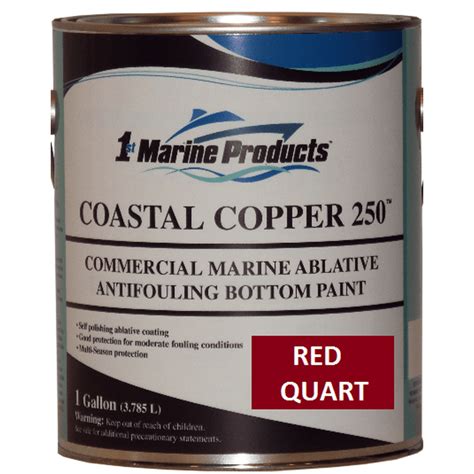 Coastal Copper 250 Ablative Antifouling Bottom Paint Red Quart Marine