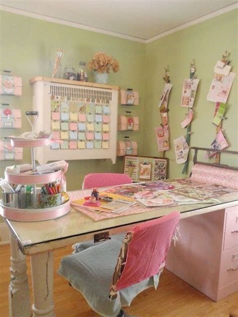 20 Beautiful Colourful Organizing Sewing Room Ideas For Inspiration In