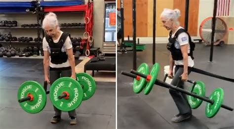 72 Year Old Woman Shows No Signs Of Slowing Down After Crossfit Workout Goes Viral